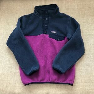 Patagonia Kids Synchilla Snap Fleece pullover. Size S, 7-8